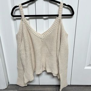 Cold Shoulder Knit Long Sleeve
